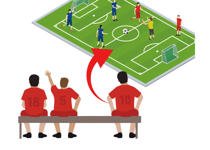 「出ます［試合に］」