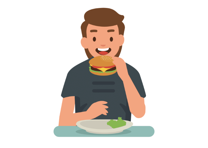 「食べます」